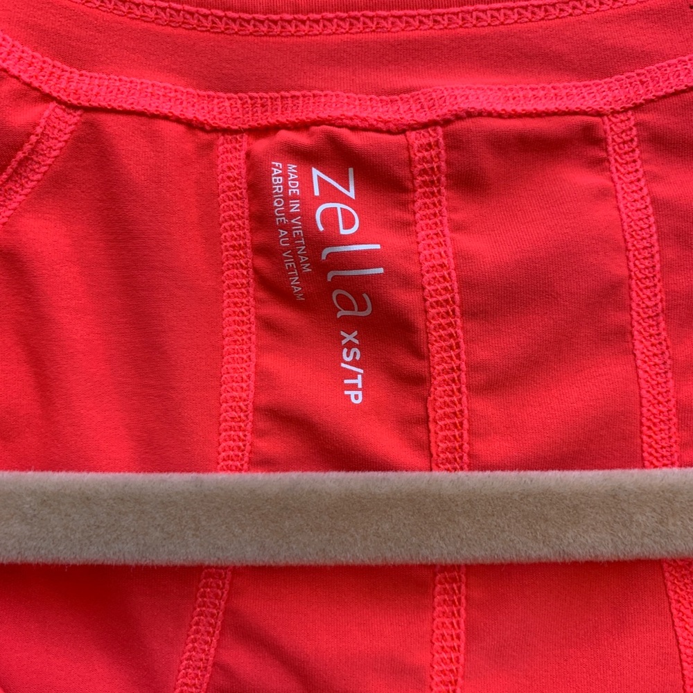 Zella workout tee shirt top coral XS - Picture 2 of 6